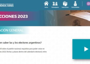 Se encuentra disponible el sitio oficial Elecciones 2023 del Gobierno de la provincia de Buenos Aires