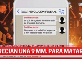Secuestran arma de fuego ofrecida en grupo para atentar contra Cristina Fernández