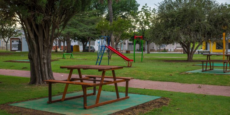 Nueva obra en plaza Rivadavia de Alberdi